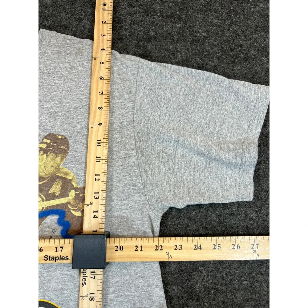 Vintage 90s Boston Bruins Cam Neely Hockey T Shirt Mens Gray Lee Sport USA L - Picture 7 of 9